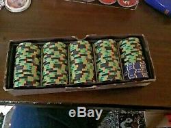 Unique poker game set of 580 chips from Sunrise Casino Las Vegas NV