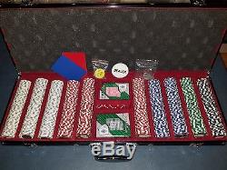 VERY RARE 500 METAL INLAY POKER CHIP SET 11.5g LIMITED RELEASE BRAND NEW 5 COLOR