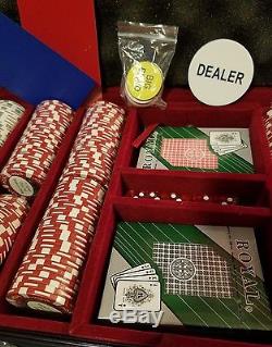 VERY RARE 500 METAL INLAY POKER CHIP SET 11.5g LIMITED RELEASE BRAND NEW 5 COLOR