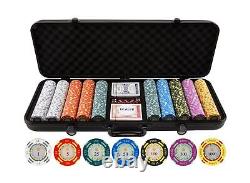Versa Games 13.5 Gram Poker Chips Clay Poker Chips Set 500 Piece Crown Ca
