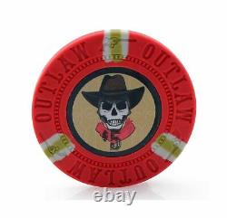 Versa Games 13g Outlaw Clay Poker Chips Set 500 Piece Set