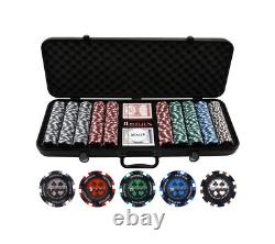 Versa Games 500 13.5g Pro Poker Clay Poker Chip Set Casino Quality Clay Pok