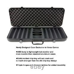 Versa Games 500 13.5g Pro Poker Clay Poker Chip Set Casino Quality Clay Pok