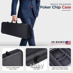 Versa Games 500 Poker Chips, Poker Chip Set Outlaw, 500 Piece Poker Set with