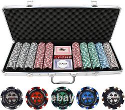 Versa Games 500Pc 13.5G Pro Poker Clay Poker Set Poker Chips, Heavy 13.5G Casino
