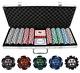Versa Games 500pc 13.5g Pro Poker Clay Poker Set Poker Chips, Heavy 13.5g Casino