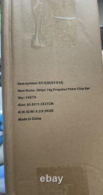 Versa Games 500pc 13.5g Spartan Poker Chips Set