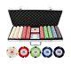 Versa Games 500pc Monaco Casino 13.5g Clay Poker Chips Set