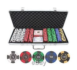 Versa Games 500pc Roman Times Clay Poker Chips Set 9.5g Pure Clay Poker Chi