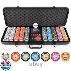 Versa Games Poker Chips Clay Poker Chips Set 13.5g 500 Piece