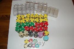 Very Nice high Quality Casino like Edge Spot Clay Poker Chip Home Set 694 chips