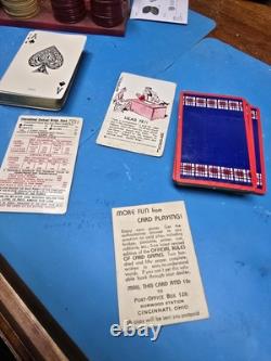 Very Rare And Old Poker Set From 1939