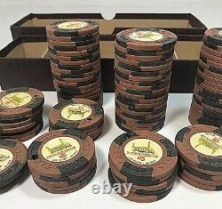 Vintage 1951 Binion's Horseshoe Club $5.00 Poker Chip Set of 100 Las Vegas NV