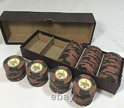 Vintage 1951 Binion's Horseshoe Club $5.00 Poker Chip Set of 100 Las Vegas NV