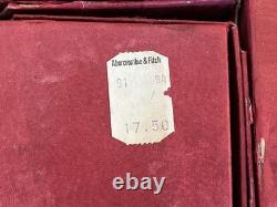Vintage Abercrombie & Fitch 300 Pc Poker Chip Set Monogrammed D C07