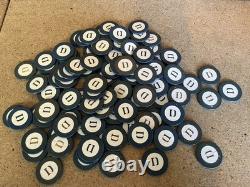 Vintage Abercrombie & Fitch 300 Pc Poker Chip Set Monogrammed D C07