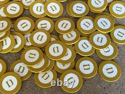 Vintage Abercrombie & Fitch 300 Pc Poker Chip Set Monogrammed D C07