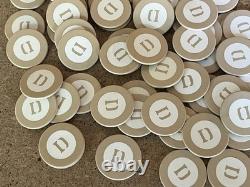 Vintage Abercrombie & Fitch 300 Pc Poker Chip Set Monogrammed D C07