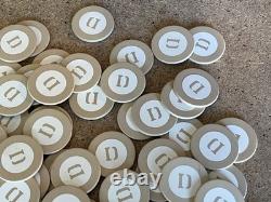 Vintage Abercrombie & Fitch 300 Pc Poker Chip Set Monogrammed D C07