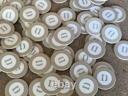 Vintage Abercrombie & Fitch 300 Pc Poker Chip Set Monogrammed D C07