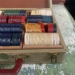 Vintage Abercrombie & Fitch Bakelite Poker Chip c1930s Boxed Set