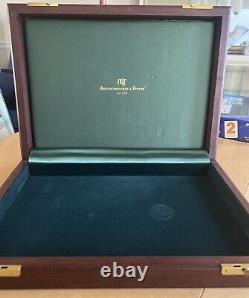 Vintage Abercrombie + Fitch Poker Chips Set in Wooden Gaming Box Case with Tray