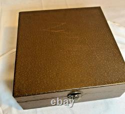 Vintage Bakelite Catalin Poker Chip Set Of 219 In Lowe Case Red Green Buttersc