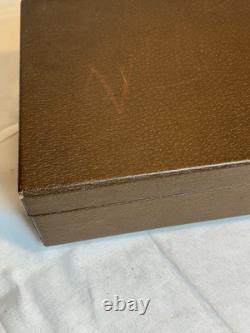 Vintage Bakelite Catalin Poker Chip Set Of 219 In Lowe Case Red Green Buttersc