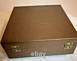 Vintage Bakelite Catalin Poker Chip Set Of 219 In Lowe Case Red Green Buttersc