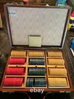 Vintage Bakelite Poker Chip Set