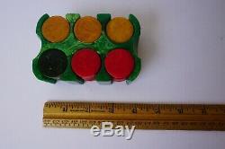 Vintage Bakelite Poker Chip Set Small 94 chips