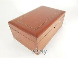 Vintage Bakelite Poker Chips Caddy Set with Wooden Inlay Walnut Carrier Box 300+