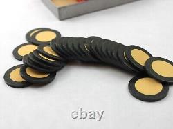 Vintage Bakelite Two Color Injected Poker Chip Set New Old Stock