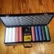 Vintage Browning High End 500 Piece Poker Set withCards & Dice New in Case! Rare