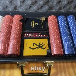 Vintage Browning High End 500 Piece Poker Set withCards & Dice New in Case! Rare Vintage Browning High End 500 Piece Poker Set withCards & Dice New in Case! Rare