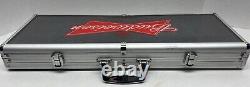 Vintage Budweiser Poker Set Aluminum Case Complete Sealed Set W Cards Chips New