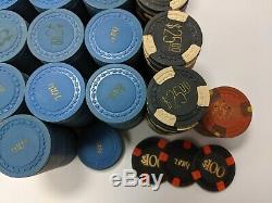 Vintage Casino Chips 866 Real Clay by George & Co. Poker Tiny Hotstamp Antique