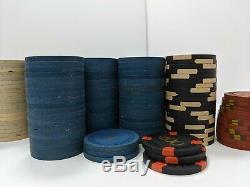 Vintage Casino Chips 866 Real Clay by George & Co. Poker Tiny Hotstamp Antique