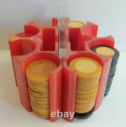 Vintage Catalin Bakelite Poker Chip Holder