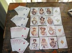 Vintage Catalin / Bakelite Poker Chips & Cards Set & Rotating Carousel Caddy