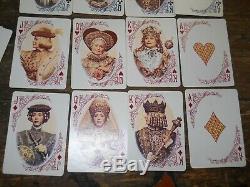 Vintage Catalin / Bakelite Poker Chips & Cards Set & Rotating Carousel Caddy