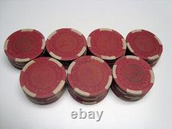 Vintage Circle M Ranch Rim Mold Poker Chip Set of 35, San Antonio, Texas