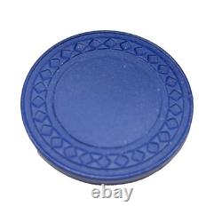 Vintage Diamond Clay Chip Set in Wood Carousel Caddy 179 Chips 2 Decks of Cards