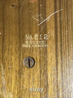 Vintage Drueke Rare #512 400+ Clay PokerChip Set In Wood Carousel Handsome Inlay