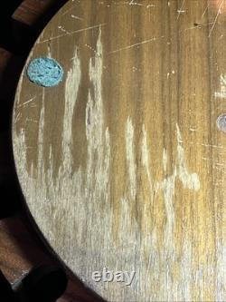 Vintage Drueke Rare #512 400+ Clay PokerChip Set In Wood Carousel Handsome Inlay