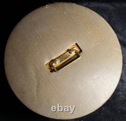 Vintage Drueke Rare #512 400+ Clay PokerChip Set In Wood Carousel Handsome Inlay
