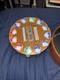 Vintage Drueke Rare PokerChip Set In Wood Carousel Handsome Inlay nice