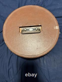 Vintage Drueke Rare PokerChip Set In Wood Carousel Handsome Inlay nice