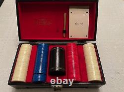 Vintage Griffon Beer Poker Chip, Cards & Dice Bar Game Set New with lock on box