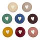 Vintage HRN Monarch Heart Inlaid Poker Chips Set of 8 Different Colors Rare HTF